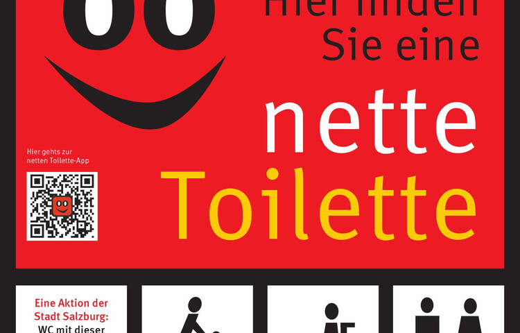 "Nette Toilette" Sticker | © Stadt:Salzburg
