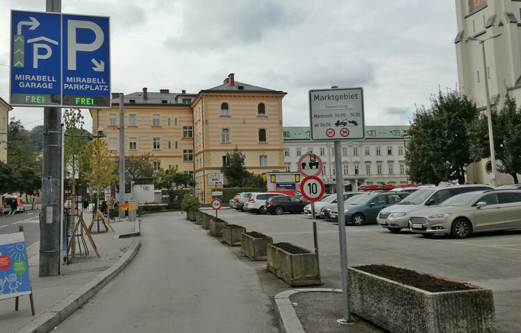 Parkplatz Mirabell | © Tourismus Salzburg/ St. Loidl