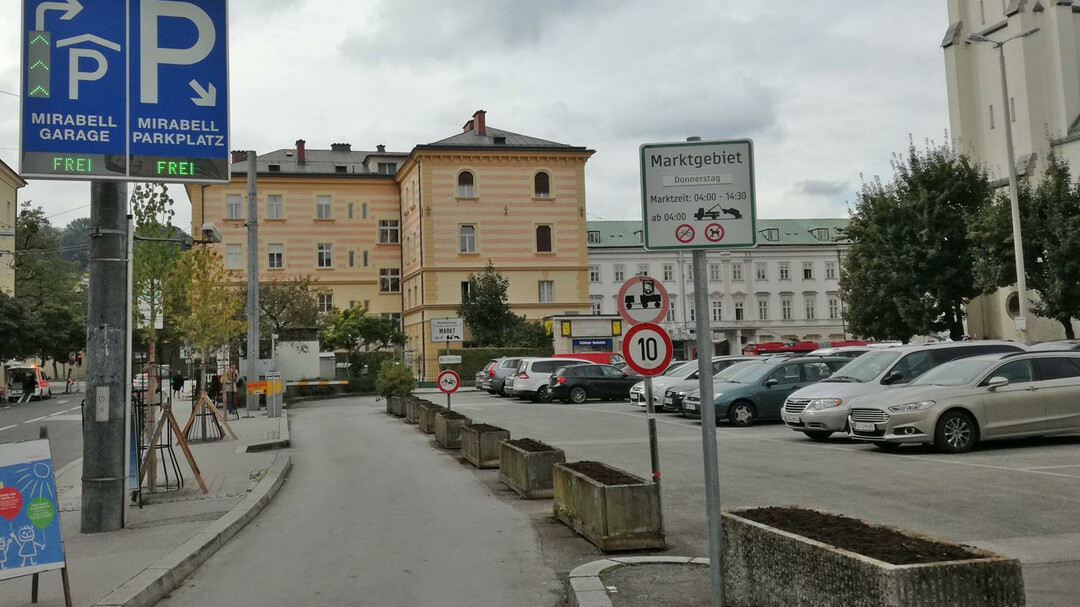 Parkplatz Mirabell | © Tourismus Salzburg/ St. Loidl