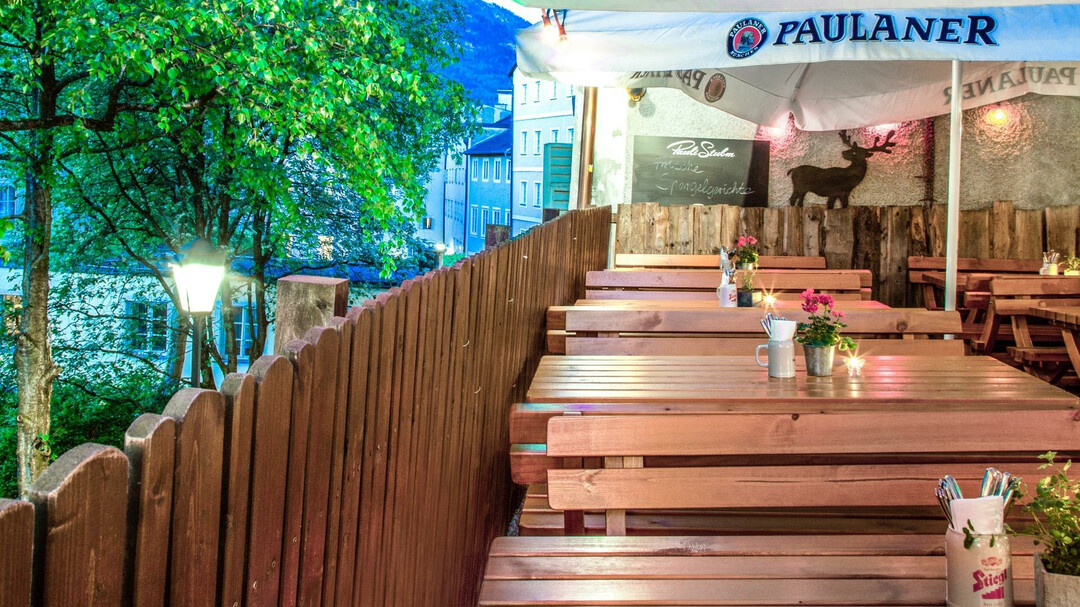 Gastgarten mit Blick auf die Altstadt | © Pauli Stubm