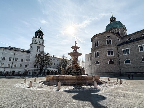 Residenzbrunnen, Neue Residenz und Dom | © Tourismus Salzburg / B. Brunauer
