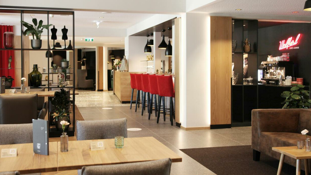 Innenbereich Wolferls Café | © JUFA Hotel Salzburg City