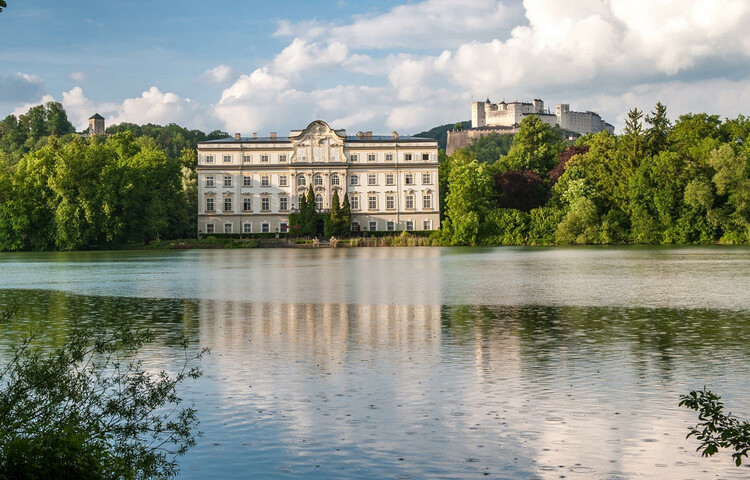 Leopoldskron Palace and the Fortress Hohensalzburg | © Tourismus Salzburg