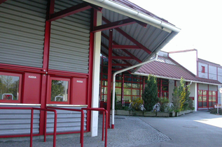 Sporthalle Alpenstraße Eingang | © Stadt Salzburg