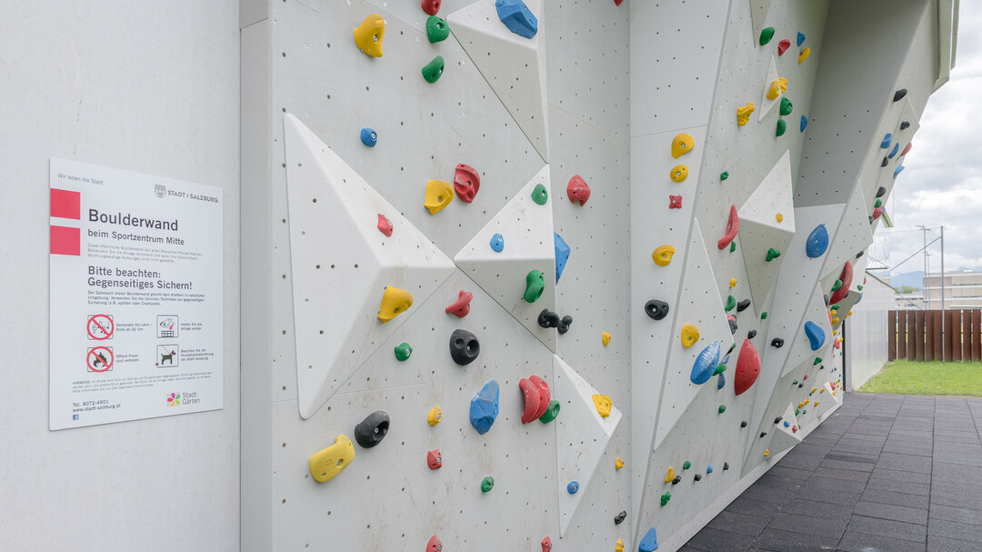 Boulderwand | © Stadt Salzburg / Alexander Killer