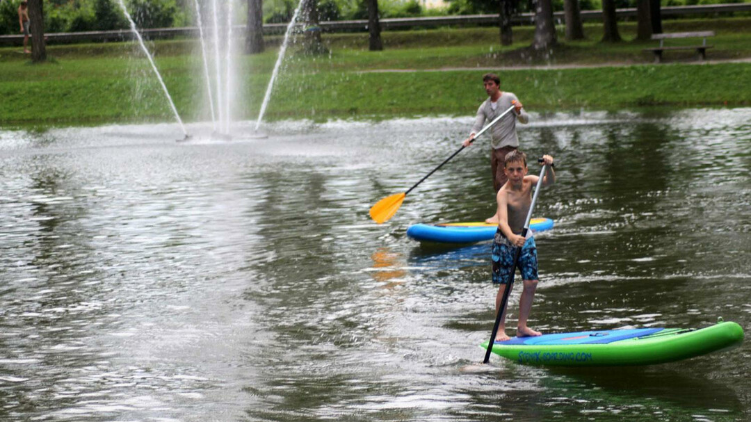 Stand Up Paddling Salzbeach | © Stadt Salzburg/Theresa Weilbuchner
