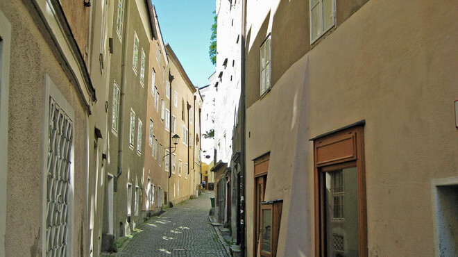Steingasse - Richtung Linzer Gasse | © Tourismus Salzburg / S. Siller