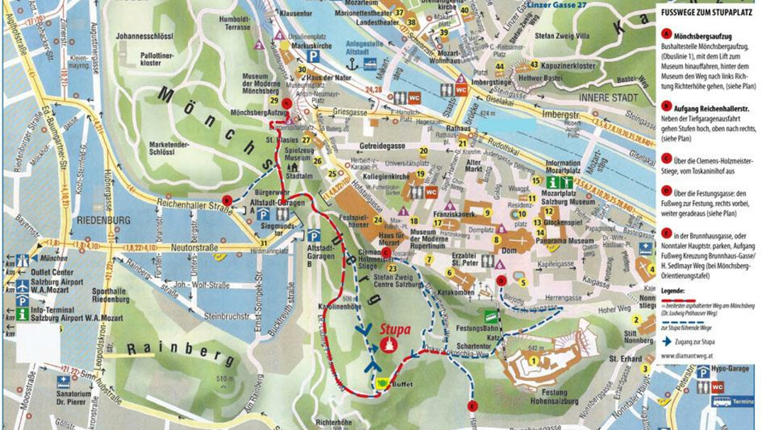 Wege zur Stupa | © Buddhistisches Diamantweg-Zentrum Salzburg