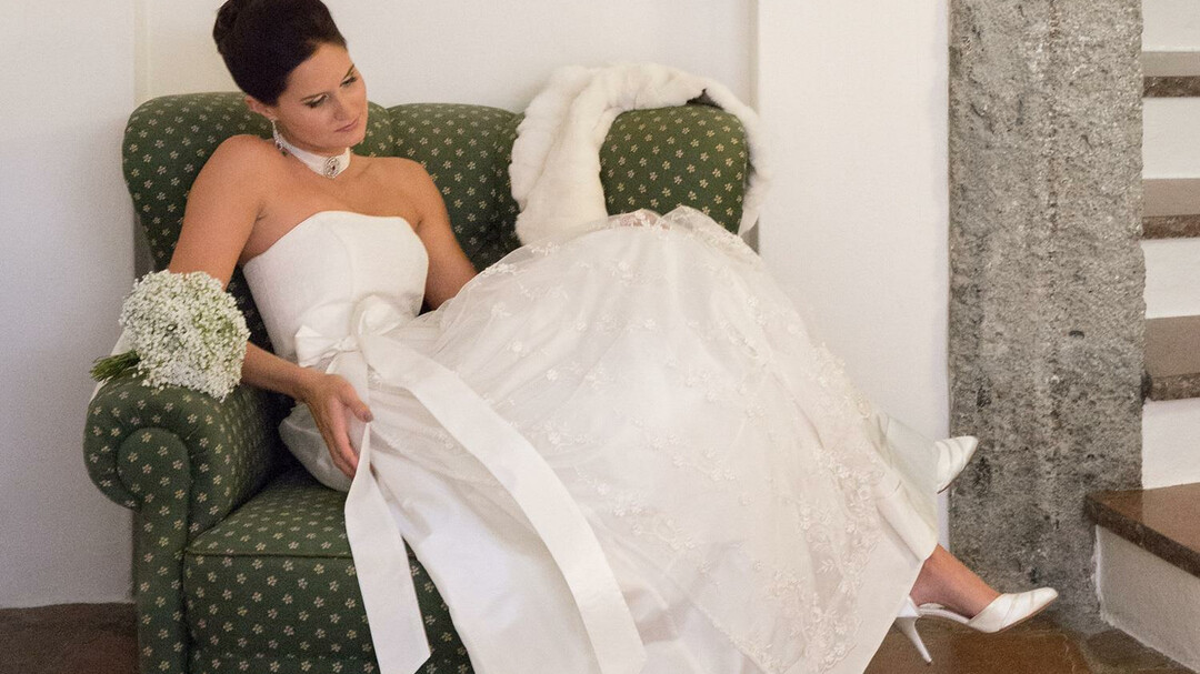 Weißes Brautkleid von Susanne Spatt | © Susanne Spatt