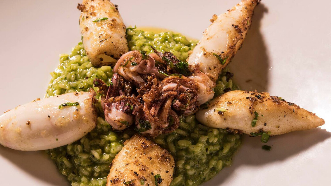 Calamari mit Pesto Risotto | © Triangel