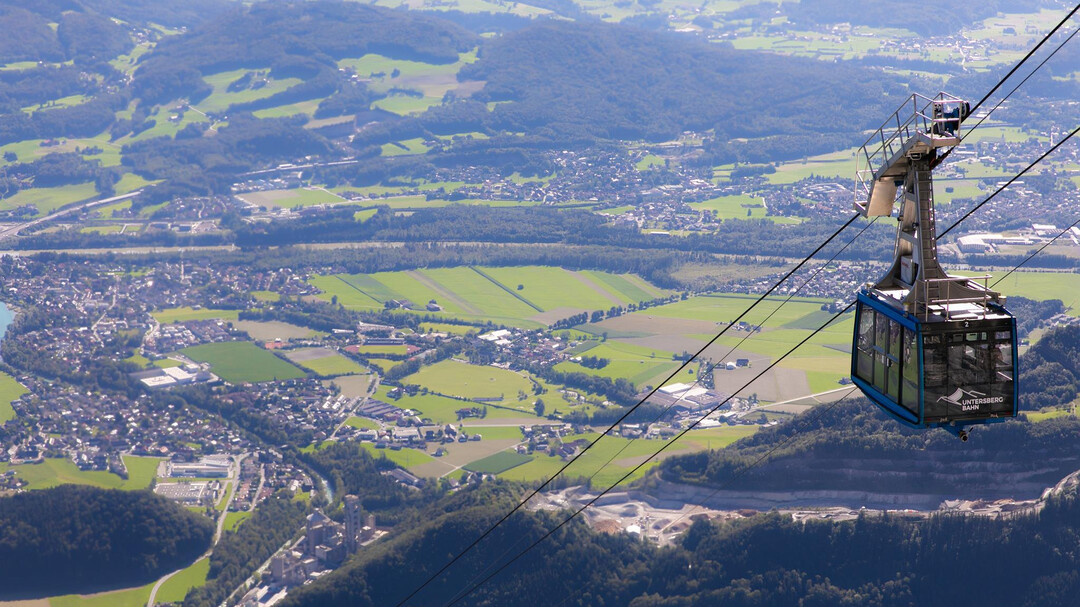 Untersbergbahn mit Blick ins Tal | © MS-Fotografie.com