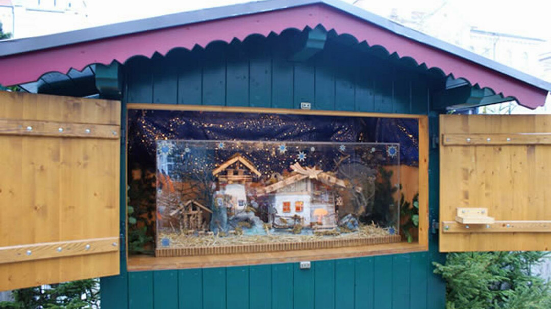 Krippe beim Weihnachstmarkt am Mirabellplatz | © weihnachtsmarkt-salzburg.at