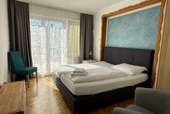 Komfort Apartment - Balkon Schlafzimmer