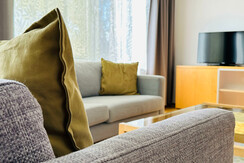 Komfort Apartment - Couchsessel im Wohnzimmer