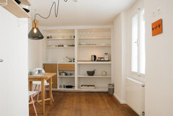 Maisonette Küche arthotel Blaue Gans Salzburg