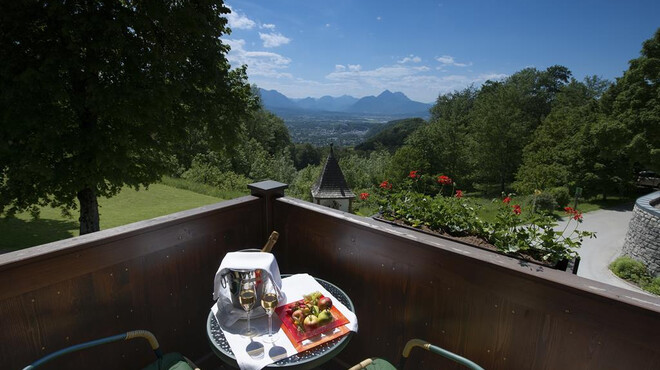Der Ausblick von der Gersbergalm auf die Stadt Salzburg ist einmalig. | © Gersberg Alm