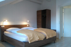 Bedroom #1 with double bed and extra bed