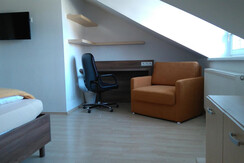 Bedroom #1 with double bed and extra bed