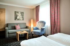 double room with couch