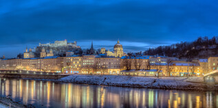 Panorama of the Old Town of Salzburg | © Tourismus Salzburg