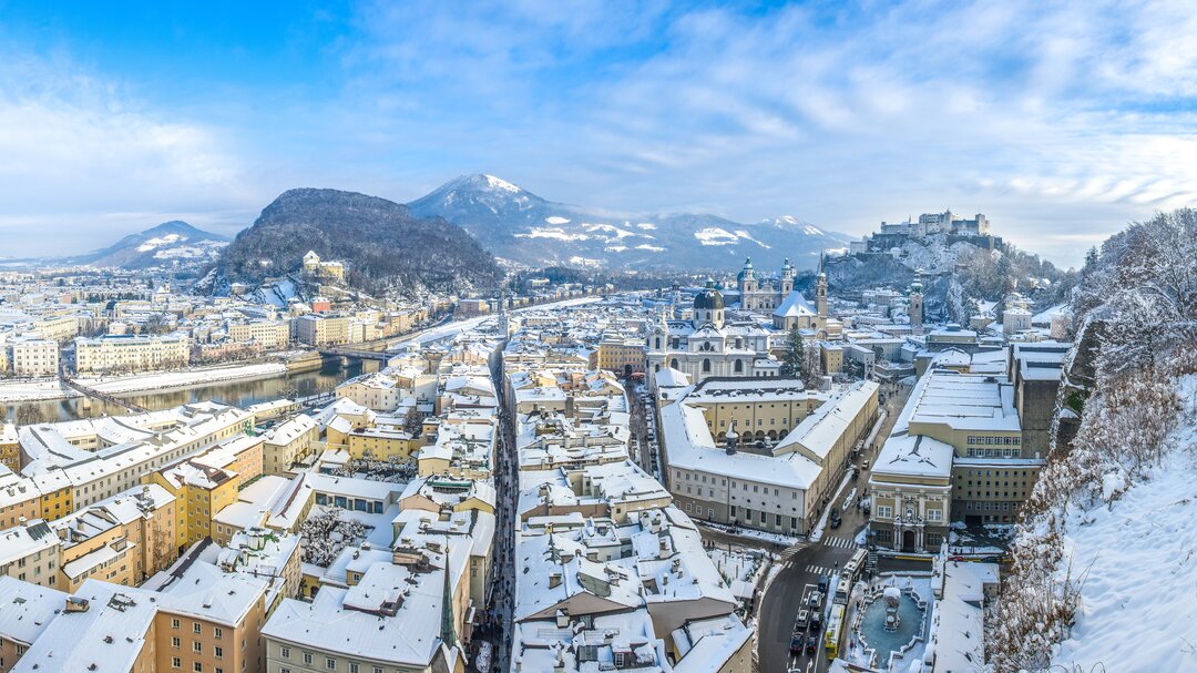 Salzburg's Old Town in Winter | © Tourismus Salzburg GmbH