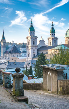 Salzburger Dom vom Festungsberg aus gesehen | © Tourismus Salzburg / G. Breitegger