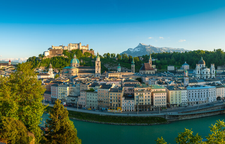 Panorama of the Old Town of Salzburg in Spring | © Tourismus Salzburg