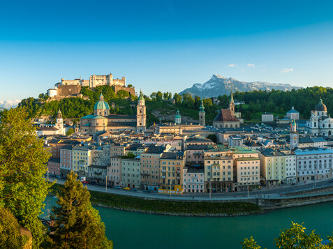 Panorama of the Old Town of Salzburg in Spring | © Tourismus Salzburg