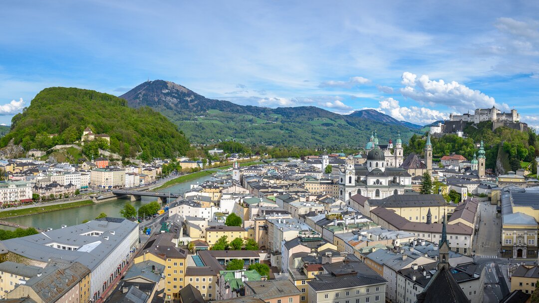 Salzburg Panorama from Mönchsberg | © Tourismus Salzburg / G. Breitegger